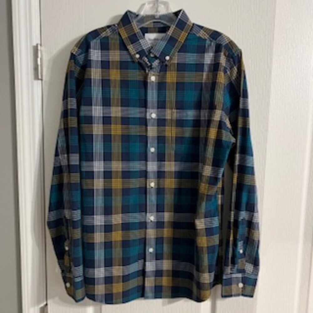 Goodfellow & Co Men's Long Sleeve Slim Fit Button Down Dress Shirt Medium